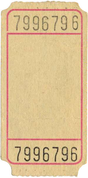 Ticket vintage